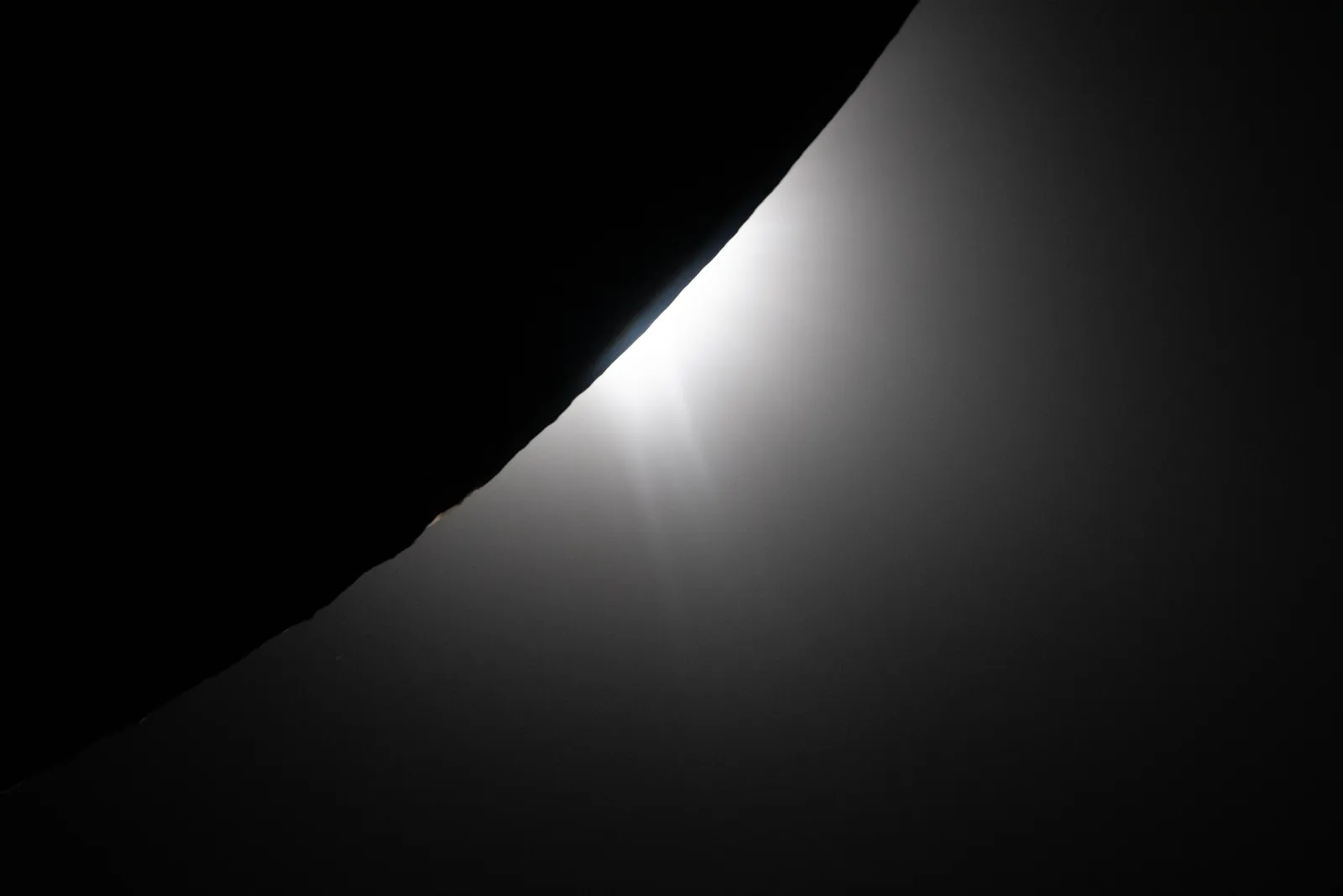 Artemis II photo ART002-E-10652: The solar eclipse from Orion at 00:34 UTC