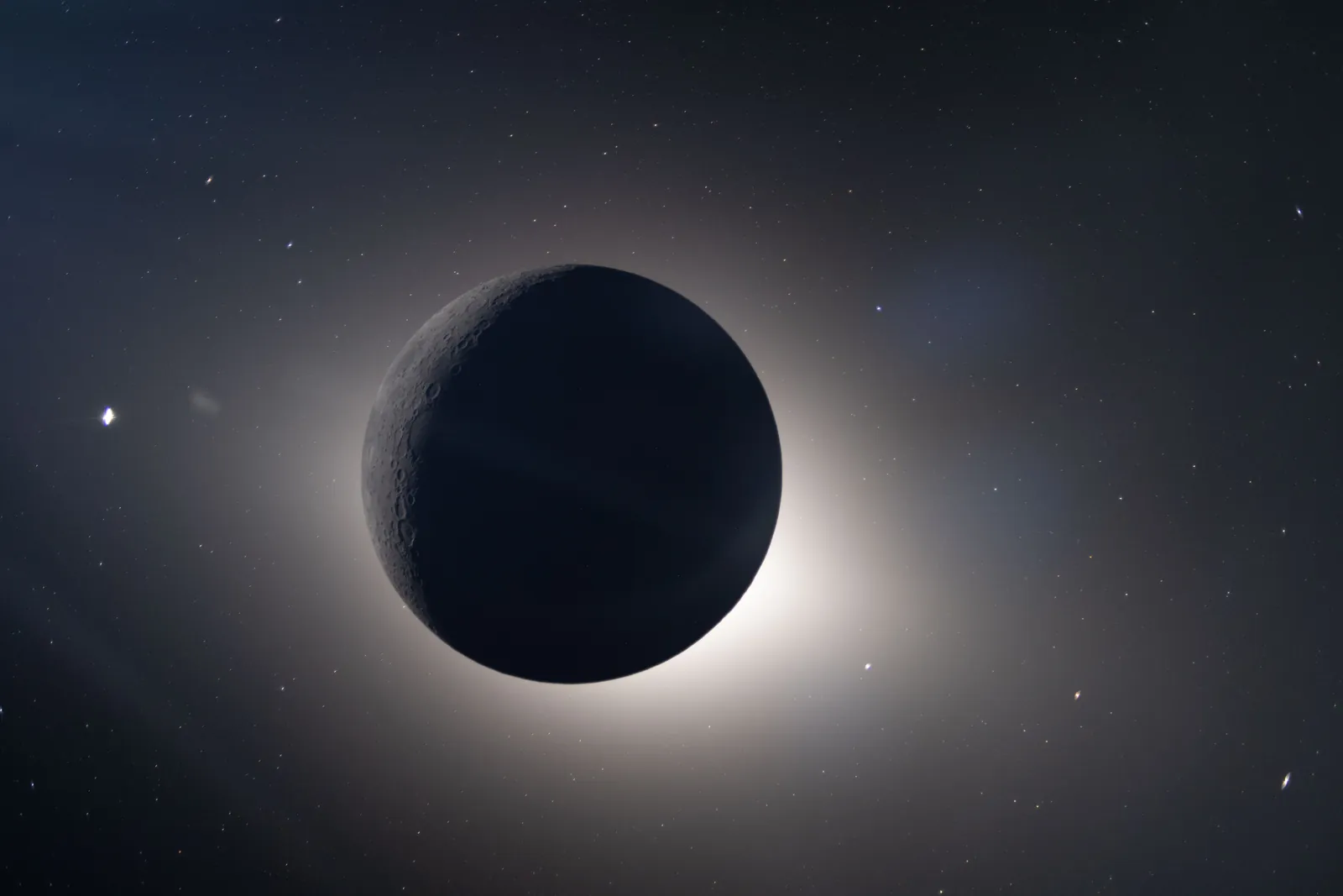 Artemis II photo ART002-E-15921: The solar eclipse from Orion at 00:52 UTC