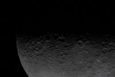Artemis II photo ART002-E-10322: The lunar far side near Vavilov, from 7,927 km