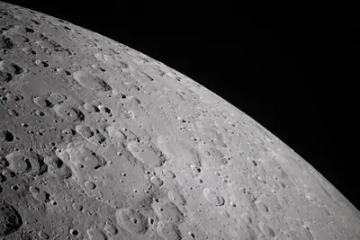 Artemis II photo ART002-E-10399: The lunar far side near Vavilov, from 7,890 km