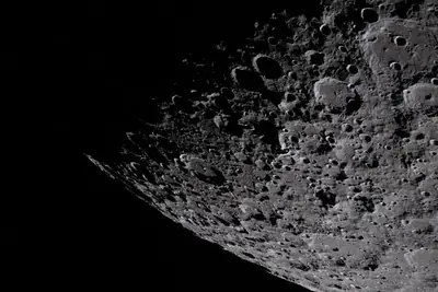 Artemis II photo ART002-E-10519: The lunar far side near Vavilov, from 7,586 km