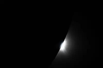 Artemis II photo ART002-E-10574: The solar eclipse from Orion at 00:34 UTC