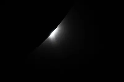 Artemis II photo ART002-E-10598: The solar eclipse from Orion at 00:34 UTC