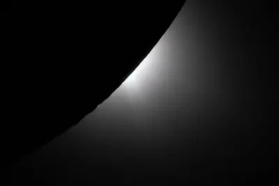 Artemis II photo ART002-E-10717: The solar eclipse from Orion at 00:35 UTC