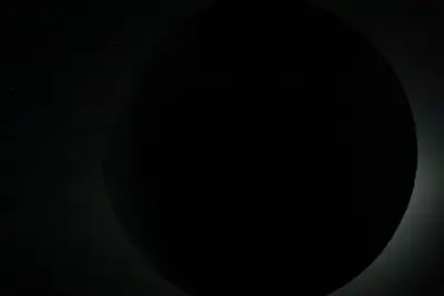 Artemis II photo ART002-E-11523: The solar eclipse from Orion at 00:53 UTC