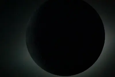 Artemis II photo ART002-E-11559: The solar eclipse from Orion at 00:59 UTC