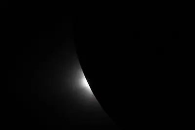 Artemis II photo ART002-E-11867: The solar eclipse from Orion at 01:27 UTC