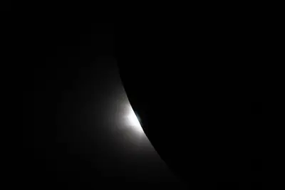 Artemis II photo ART002-E-11879: The solar eclipse from Orion at 01:28 UTC