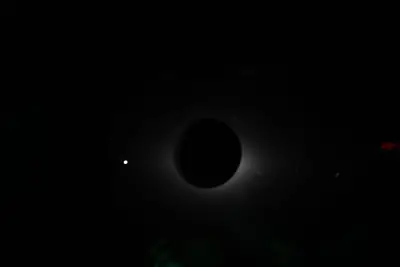 Artemis II photo ART002-E-14293: The solar eclipse from Orion at 00:55 UTC