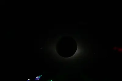 Artemis II photo ART002-E-14294: The solar eclipse from Orion at 00:55 UTC