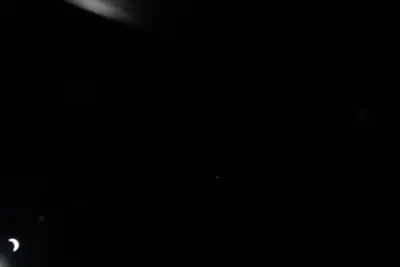 Artemis II photo ART002-E-15594: The solar eclipse from Orion at 00:36 UTC