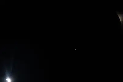 Artemis II photo ART002-E-15739: The solar eclipse from Orion at 00:37 UTC