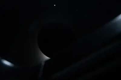 Artemis II photo ART002-E-15760: The solar eclipse from Orion at 00:43 UTC