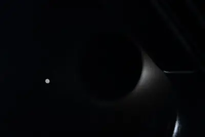 Artemis II photo ART002-E-15785: The solar eclipse from Orion at 00:43 UTC