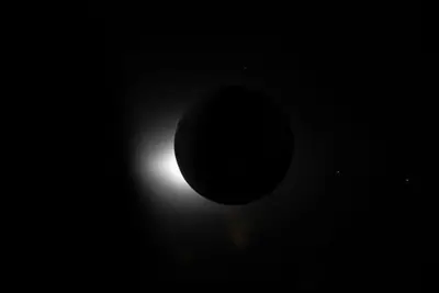 Artemis II photo ART002-E-16006: The solar eclipse from Orion at 01:25 UTC
