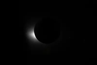 Artemis II photo ART002-E-16030: The solar eclipse from Orion at 01:26 UTC