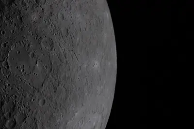 Artemis II photo ART002-E-19124: The lunar far side near Korolev, from 7,206 km