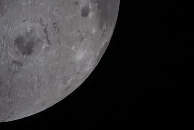 Artemis II photo ART002-E-19725: The Moon on approach, 12,612 km away