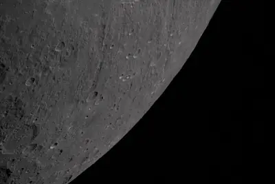 Artemis II photo ART002-E-20471: The lunar far side near Hertzsprung, from 9,067 km