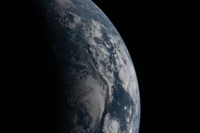 Artemis II photo ART002-E-23300: Earth from high orbit, 70,098 km up