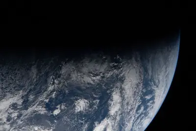 Artemis II photo ART002-E-23369: Earth from high orbit, 52,426 km up