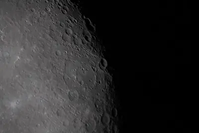 Artemis II photo ART002-E-24250: The Moon on approach, 21,694 km away