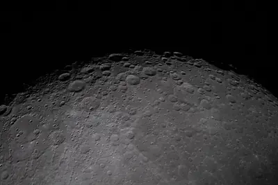 Artemis II photo ART002-E-24445: The Moon on approach, 21,970 km away