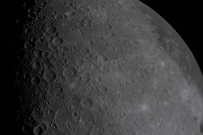 Artemis II photo ART002-E-24778: The lunar far side near Hertzsprung, from 9,345 km