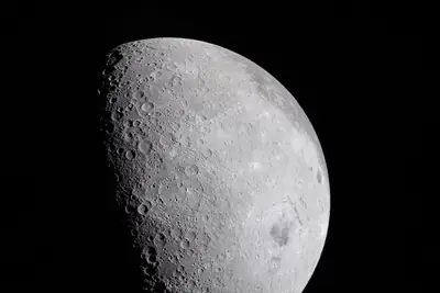 Artemis II photo ART002-E-24813: The lunar far side near Hertzsprung, from 9,149 km