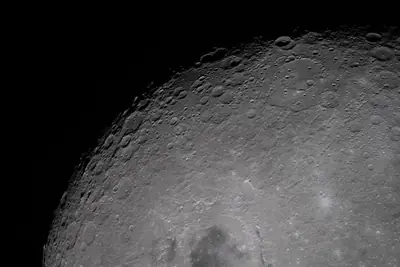 Artemis II photo ART002-E-25926: The Moon on approach, 24,882 km away