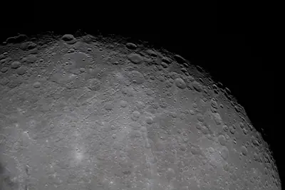 Artemis II photo ART002-E-26028: The Moon on approach, 24,828 km away