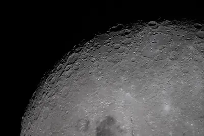 Artemis II photo ART002-E-29351: The Moon on approach, 24,550 km away