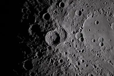 Artemis II photo ART002-E-9282: The lunar far side near Vavilov, from 7,867 km